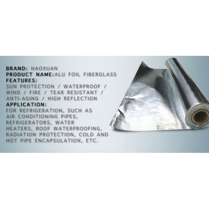 قماش رقائق الألومنيوم الألياف الزجاجية