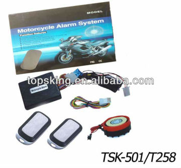 waterproof anti-hijacking motorcycle alarm/one way motorcycle alarm system