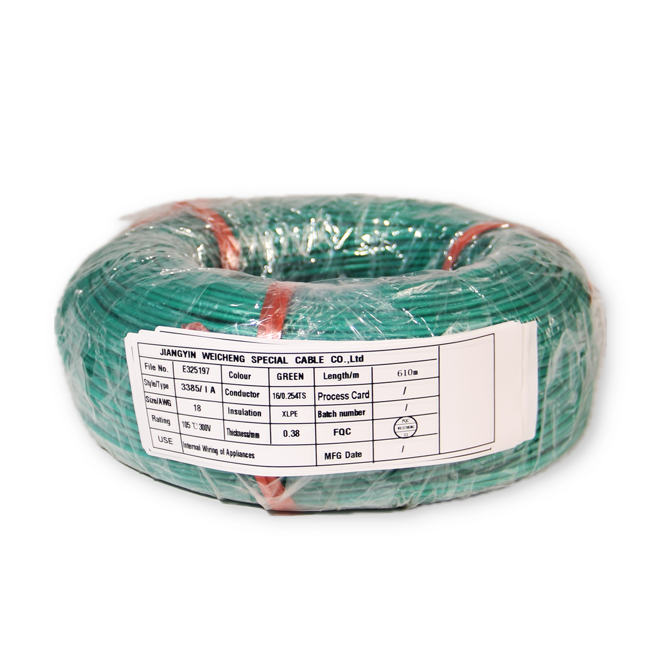 Low smoke and environmental protection UL3385 18AWG