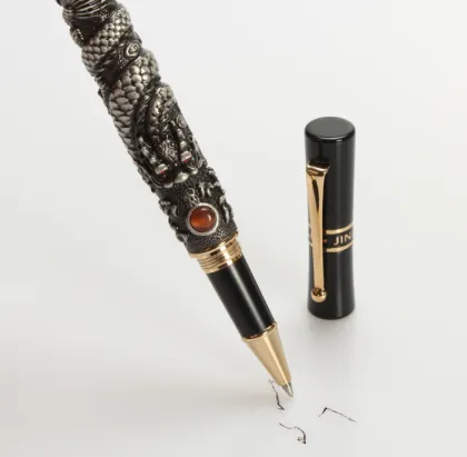 Dragon Metal Fountain Pen with Gold Nib