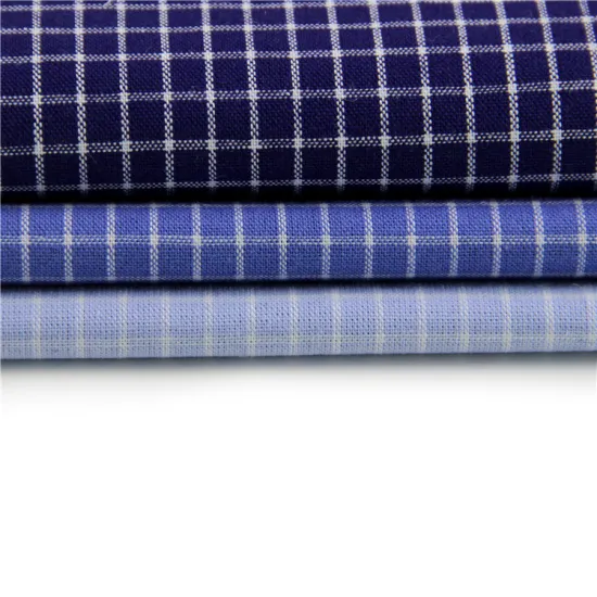Wholesale Cotton Linen Plaid Shirting Fabric