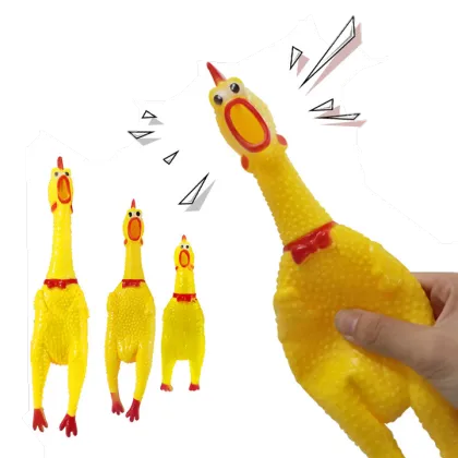 Screaming Rubber Chicken Squeeze Novelties