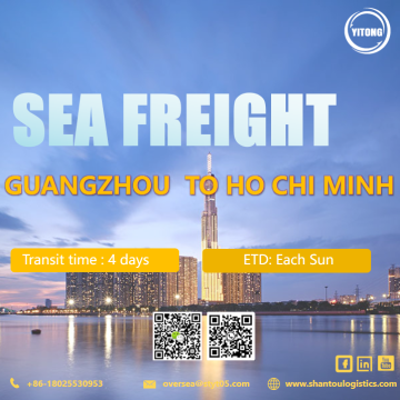 Frete marítimo do oceano de Guangzhou para Ho Chi Minh