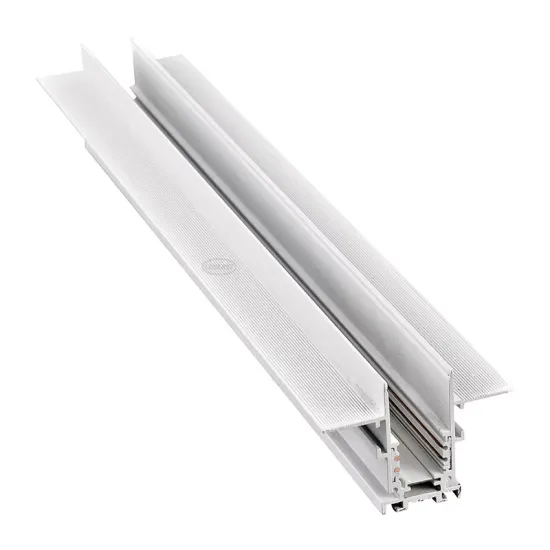 LEDEAST TSMH DC48V Trimless Recessed Guide Rail - Low Voltage Magnetic Aluminium Track Rail