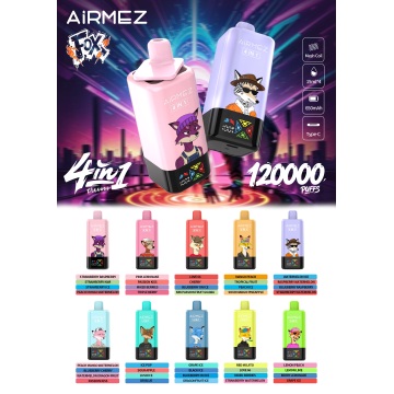 ขายส่ง 4-in-1 ทิ้ง Vape Airmez Fox 120000 พัฟ