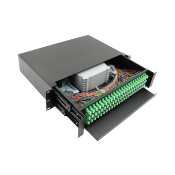 19" Rack Mount 3U 96 Core ODF Fiber Termination Box - Optical Patch Panel with SC/LC/ST/FC Ports