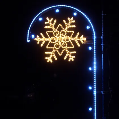 Outdoor LED Cross Street Decoration Light for Holiday Lighting - Christmas Motif