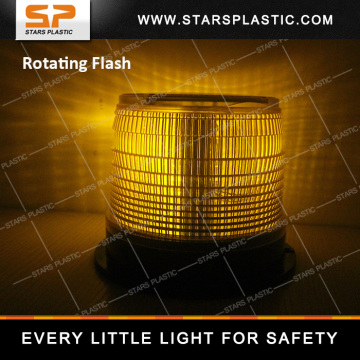 Amber Flashing LED rotating beacon warning flash lights 12V rotating beacon light 12v 24v or solar powered