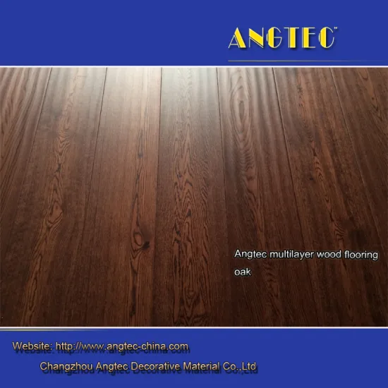 Hot Selling Black Oak Engineered Distressed Wood Flooring