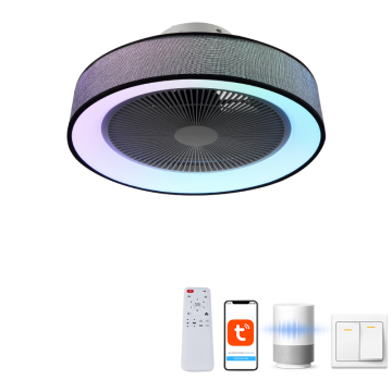 Έξυπνος ανεμιστήρας οροφής με φώτα RGB και LED - 6 ταχύτητες ανέμου