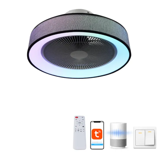 Smart Bladeless Ceiling Fan with RGB Lights and LED - 6 Wind Speeds
