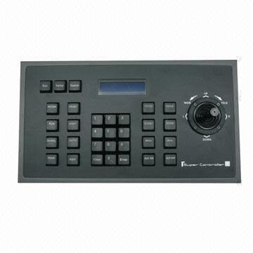 System Control Keyboard with 2D Joystick and LCD Display, Easy to Control