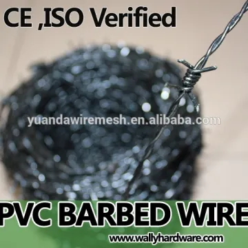 cheap galvanized plastic pvc coated barbed wire