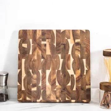 OEM Solid Walnut End Grain Wooden Cutting Board - Thick Chopping Block for Kitchen Splicing