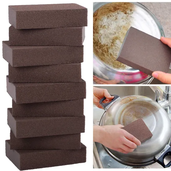 20/10Pcs Sponge Carborundum Brush Kitchen Washing Magic Strong Decontamination Eraser Descaling Cleaning Kitchen Cleaning Tools