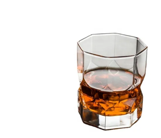 Octagon 10oz Whisky glass drinking wine glass set