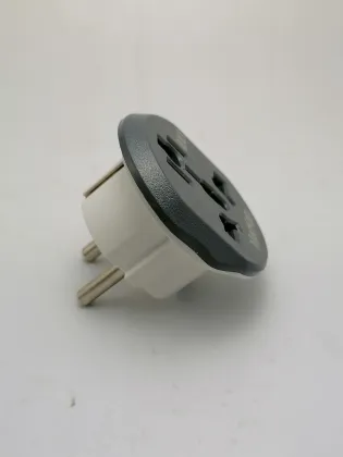 European Grounded Power Plug Adapter Converter