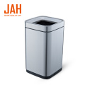 JAH Stainless Steel Metal Wastepaper Basket for Office