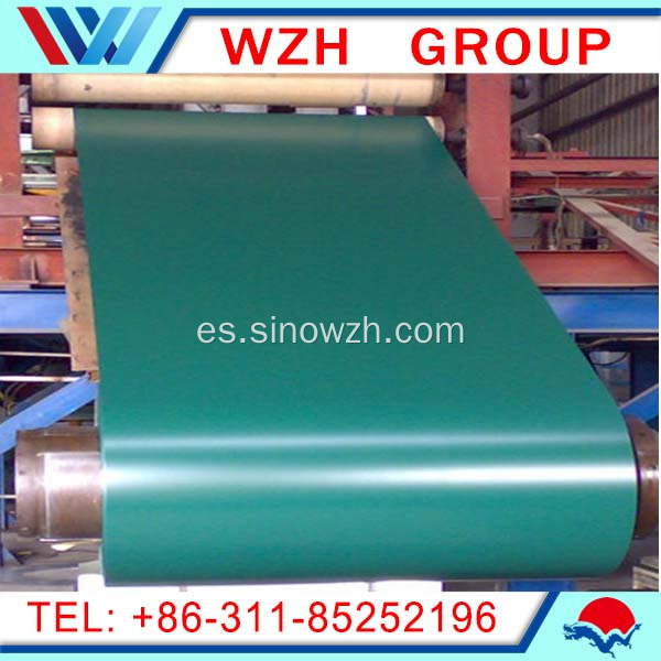 Verde RAL6029 Prepainted Steel Coil para corrugación