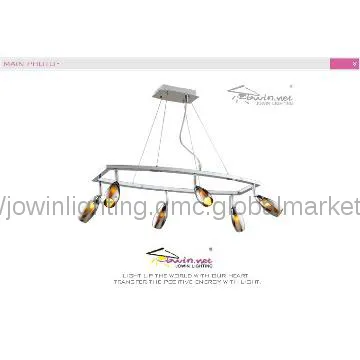 Chrome Glass Pendant Hanging Lamp