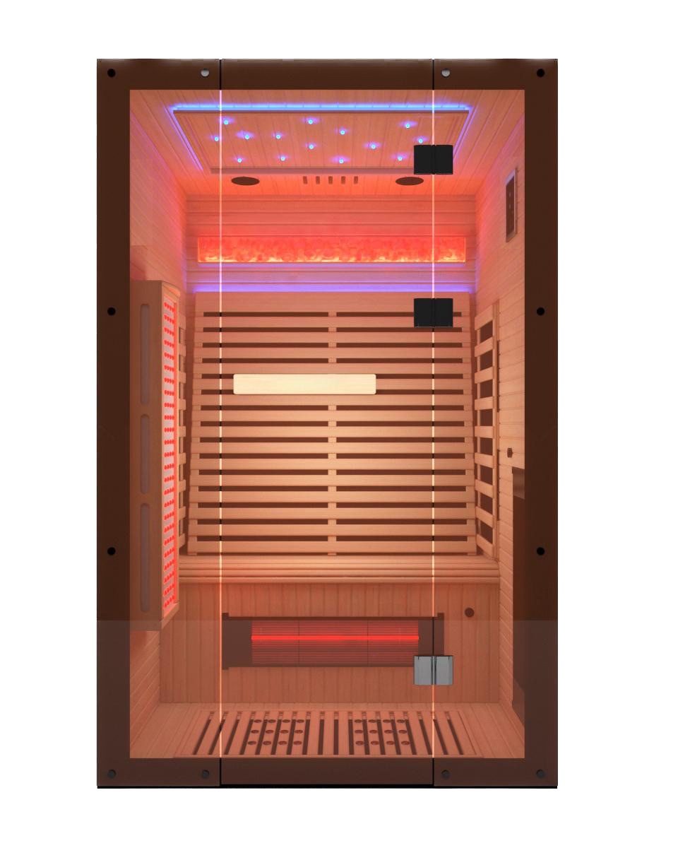 Salão de sauna infravermelha distante para 2 pessoas