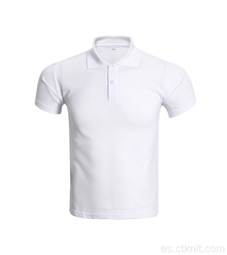 camiseta polo blanca para hombre