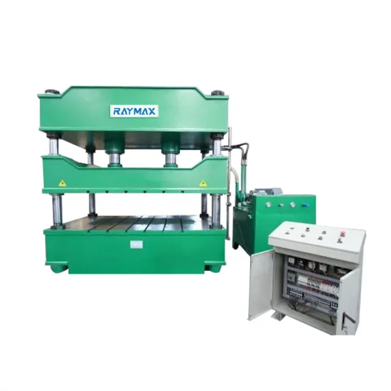 RAYMAX Four Column Hydraulic Press for High-Performance Automated Brake Pads