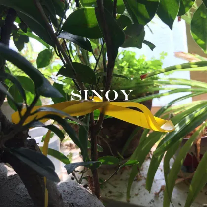 plant tie tape garden tie tape PE yellow tie tape 11mm by 25m