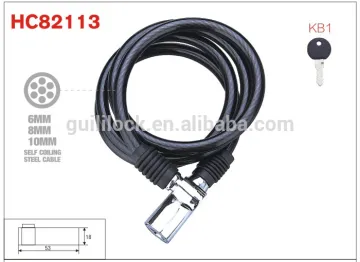 HC82113 safes with key lock self coiling cable
