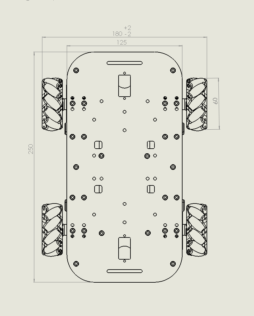 4wd Smart Robot Car Chassis With Tt Motor 4pcs 60mm Mecanum Wheels For