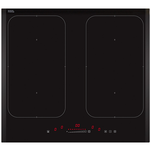 Induction Kitchen Hobs Black Tempered Glass