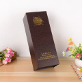 Custom Gold Logo Leatherette Wine Boxes Packing Vintage