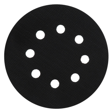5 Inch 125MM 8 Holes Black Nylon Hook and Loop Buffing Pad for Polishing
