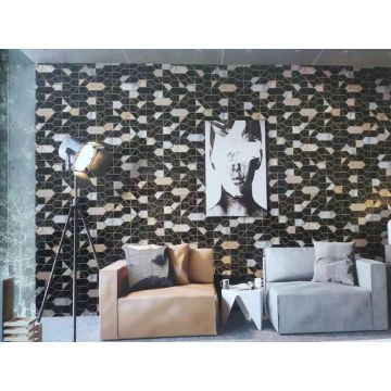 Bedroom PVC 3D Design Wallpaper 350g 1.06m