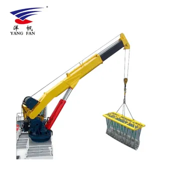5T Telescopic Boom Marine Boat Lifting Crane for Sale