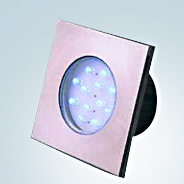 Edelstahl-low-Voltage LED Quadrat Burylite 12ST geführt