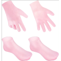 2 пары увлажняющих носков перчаток Set Silicone Spa