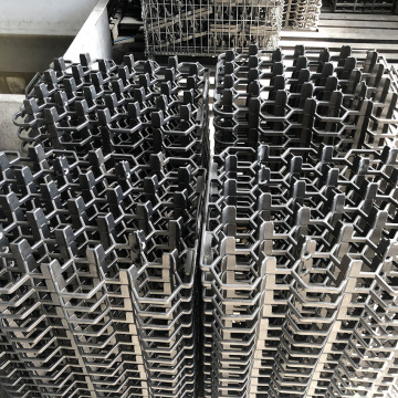 Heat resistant heat treated material tray