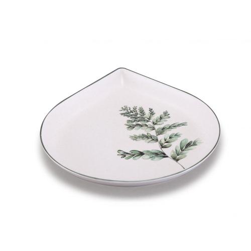 plastic angled fashion serving plate