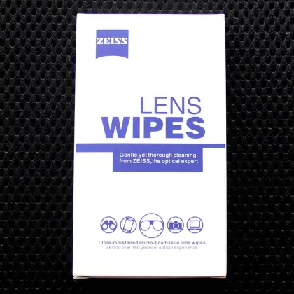 Zeiss Pre-moistened Lens Cleaning Wipes for Eyeglass Lenses Sunglasses Camera Lenses Clothes Cleaning Wipes Pack of 10ct