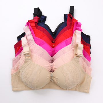 Hot Sale Comfort Women's Plus Size Full Coverage Breathable Lace Bra