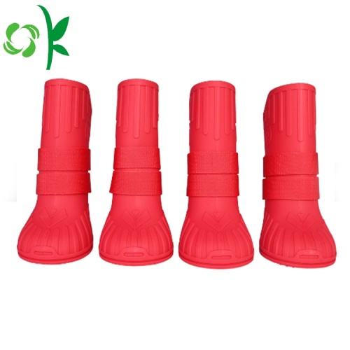 Dog Boots Silicone Non-slip mưa giày không thấm nước Pet