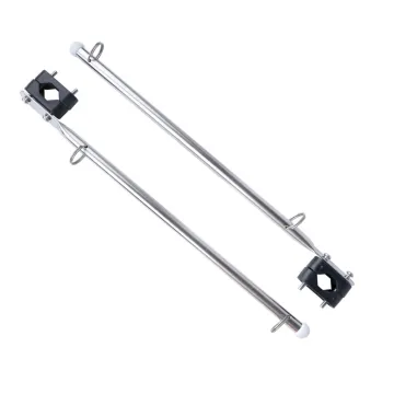 7/8"-1 1/4" Stainless Steel Rail Mount Boat Pulpit Flag Pole