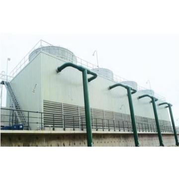 metal body casing square cross flow cooling tower