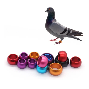 Multi-Size Color Round Aluminum Pigeon Foot Rings for Pigeons