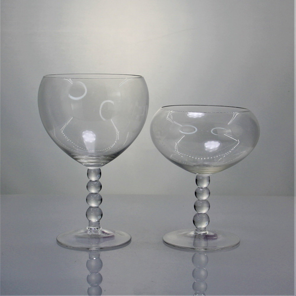 Crystal Mouth Blown Cocktail Wine Glasses