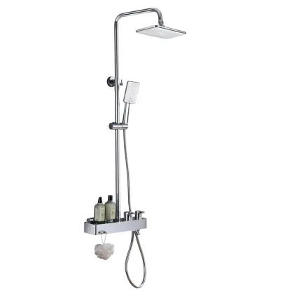 Shower Set with Shampoo Shelf