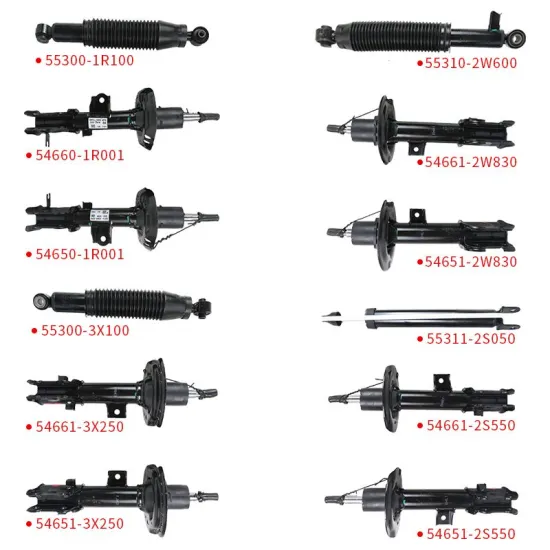 Wholesale High-Quality Hyundai Kia Shock Absorbers for Front and Rear Suspension