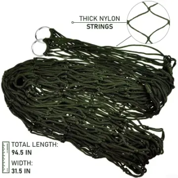 Large Weight Limit Swing Large Weight Limit Swing Outside Nylon Mesh Rope Hammocks