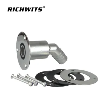 22/24mm Tube Pipe Socket Hardware Stainless 316 bent Thru Hull Exhaust Skin Fitting for Diesel Parking Heaters Boat Marine